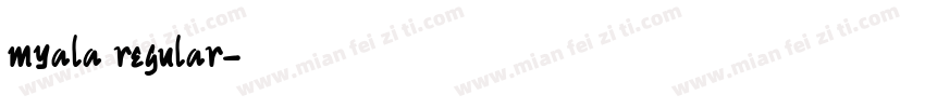 myala regular字体转换